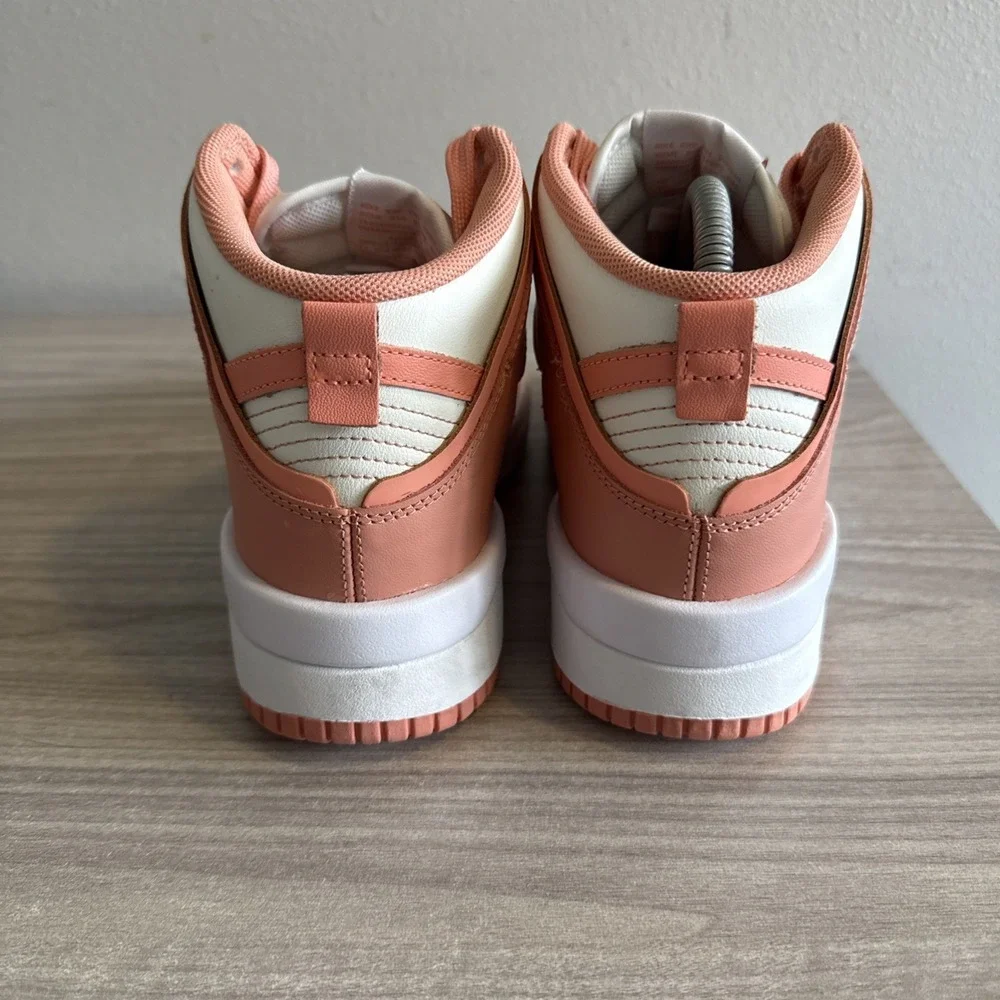 Nike Dunk High Up Sail/Crimson Bliss Womens Sneakers Shoes Size 6.5 DH3718-107